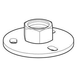 Geberit Grundplatte rund, Dreiloch, G 1/2, 362839261... GEBERIT-362839261 4025416023968 (Abb. 1)