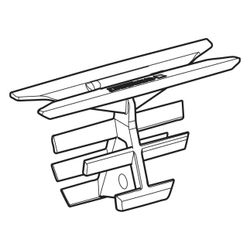 Geberit Kammeinsatz für CleanLine Duschrinnen, Kunststoff, 246205001... GEBERIT-246205001 4064746079016 (Abb. 1)