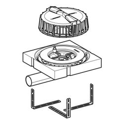 Geberit Pluvia Dachwassereinlauf Maximale Ablaufleistung 9l/s... GEBERIT-359118001 4025410163028 (Abb. 1)