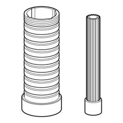 Geberit Set Spindelverlängerung für Unterputz-Absperrventil DN 15/20... GEBERIT-610010001 4025416794264 (Abb. 1)