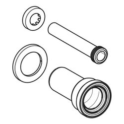 Geberit Bambini Anschlussset für Kinder-WC Außendurchmesser 90/45mm... GEBERIT-554000000 4022009329780 (Abb. 1)