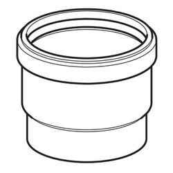 Geberit PE Steckmuffe mit Lippendichtung Außendurchmesser 56mm... GEBERIT-363779163 4025410549952 (Abb. 1)