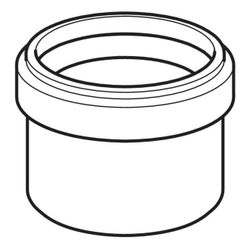 Geberit PE Steckmuffe reduziert, mit Lippendichtung Außendurchmesser 56mm... GEBERIT-361752163 4025410549785 (Abb. 1)