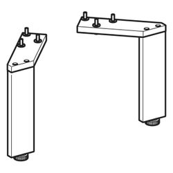 Geberit Set Füße schmal, 15-15,8cm, Aluminium, Chrom, 500367001... GEBERIT-500367001 4025416430476 (Abb. 1)