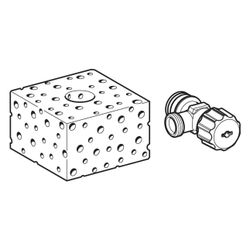 Geberit Eckventil für Unterputzspülkasten, Messing, G 1/2", 216599001... GEBERIT-216599001 4025416114253 (Abb. 1)