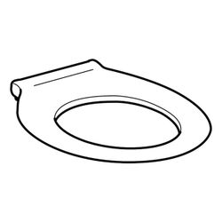 Geberit Renova Comfort WC-Sitzring, barrierefrei, antibakteriell, Befestigung von un... GEBERIT-572860000 4022009354126 (Abb. 1)