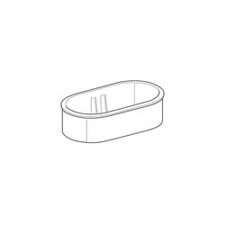 Geberit Bambini Ovalbadewanne, Breite 51,5cm, Alpinweiß... GEBERIT-407010016 4022009295856 (Abb. 1)