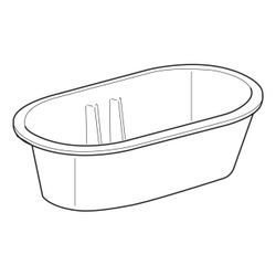 Geberit Bambini Ovalbadewanne, Breite 51,5cm, Alpinweiß... GEBERIT-407010016 4022009295856 (Abb. 1)