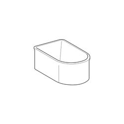 Geberit Bambini asymmetrische Badewanne, Breite 47cm, Alpinweiß... GEBERIT-406010016 4022009295849 (Abb. 1)