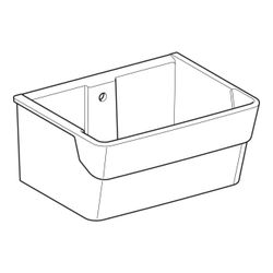 Geberit Publica Garda Mehrzweckbecken, 74x35x58,5cm... GEBERIT-355675000 4022009080360 (Abb. 1)