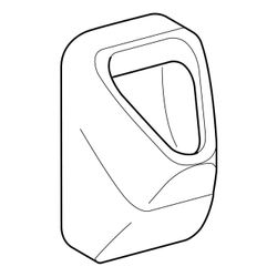 Geberit Alivio Urinal mit Ablaufsieb, Zulauf von hinten, Tiefe 34cm, Abgang nach hin... GEBERIT-238000000 4022009327175 (Abb. 1)