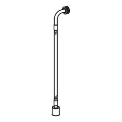 Geberit Panzerschlauch 3,8"-1,2", mit Bogen 90 Grad, für Geberit AquaClean Tuma WC-A... GEBERIT-243498001 4025416664130 (Abb. 1)