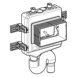 Geberit Hygienespülung HS10, 24V, 2 Wasseranschlüsse, DN 50, 48,5x8,7cm, 616277001... GEBERIT-616277001 4025410710277 (Abb. 1)