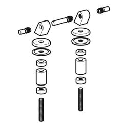Geberit Set Scharniere für Urinaldeckel, 2 Stück... GEBERIT-597146000 4022009194449 (Abb. 1)