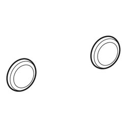 Geberit Set Deckkappen für Befestigungsmaterial für Urinal Kerafix, Weiß... GEBERIT-596403000 4022009191066 (Abb. 1)