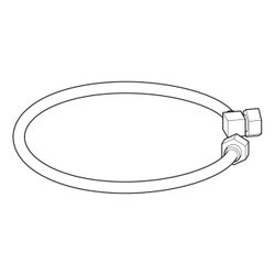 Geberit Panzerschlauch, 595712000... GEBERIT-595712000 4022009231236 (Abb. 1)