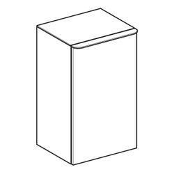 Geberit Smyle Square Seitenschrank, 1 Tür, 36x60x32,6cm, Sandgrau/lackiert hochgl, S... GEBERIT-500359JL1 4025416352631 (Abb. 1)