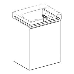 Geberit Smyle Square Unterschrank für Handwaschbecken, 1 Tür, Anschlag rechts, 49,2x... GEBERIT-500363JL1 4025416354505 (Abb. 1)