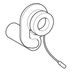 Geberit Schneckengeruchsverschluss für Urinalsteuerung, Kunststoff, DN 50, 599063000... GEBERIT-599063000 4022009266962 (Abb. 1)