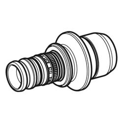 Geberit Mepla Übergang auf Verteiler mit Steckanschluss CW617N, d 26mm, da 28mm... GEBERIT-653443001 4025416722847 (Abb. 1)