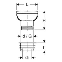 Geberit Belüftungsventil GRB50, für Entwässerungssysteme Außendurchmesser 50mm... GEBERIT-359900001 4025416352105 (Abb. 1)