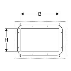 Geberit Duofix Element für Nischenablagebox 50x30x15cm, befliesbar... GEBERIT-111594001 4025416454489 (Abb. 1)