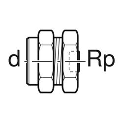 Geberit Mepla Abpressstopfen für Rohrende, d 26mm, Rp 1/2″, Messing... GEBERIT-603485001 4025416151111 (Abb. 1)