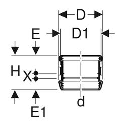 Geberit Silent db20 Stütz-und Dehnmuffe Außendurchmesser 110mm... GEBERIT-310002141 4025416085010 (Abb. 1)