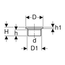 Geberit PE Vorschweißbund Außendurchmesser 90mm... GEBERIT-366744161 4025416029601 (Abb. 1)