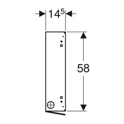 Geberit GIS Unterputz-Kasten für Durchlauferhitzer... GEBERIT-461075001 4025416000297 (Abb. 1)
