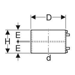 Geberit PE Thermomuffe Außendurchmesser 250mm... GEBERIT-371775161 4025416036395 (Abb. 1)