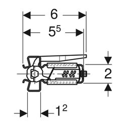 Geberit GIS Profilverbinder... GEBERIT-461200001 4025416067757 (Abb. 1)