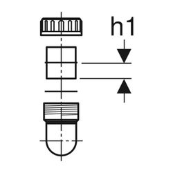 Geberit PE Rohrbogengeruchsverschluss d 110mm... GEBERIT-367730161 4025416032106 (Abb. 1)