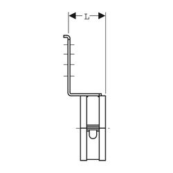 Geberit Ablaufrohrschelle für Montageplatten 1,0215, di 50–56mm... GEBERIT-601741001 4025416144335 (Abb. 1)