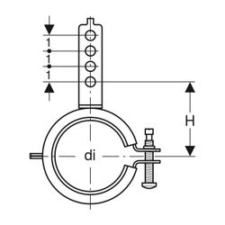Geberit Ablaufrohrschelle für Montageplatten 1,0215, di 50–56mm... GEBERIT-601741001 4025416144335 (Abb. 1)