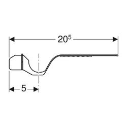 Geberit GIS Rohrclip für Versorgungsleitungen... GEBERIT-461070001 4025416040866 (Abb. 1)