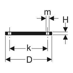 Geberit PE Blindflansch Außendurchmesser 56/63mm... GEBERIT-363748001 4025416025252 (Abb. 1)