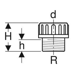 Geberit PE Übergangsstutzen mit Außengewinde und Quetschverschraubung Außendurchmess... GEBERIT-359309001 4025416061434 (Abb. 1)