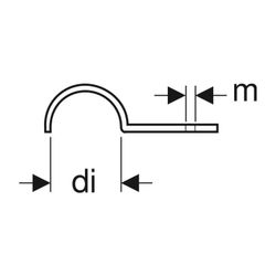 Geberit Rohrbride einfach verzinkt di 28mm... GEBERIT-602761001 4025416042655 (Abb. 1)
