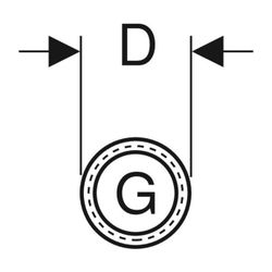 Geberit Gewinderohr G 1/2″, galvanisch verzinkt... GEBERIT-362857261 4025416117285 (Abb. 1)