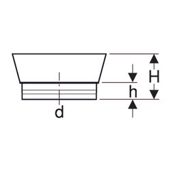 Geberit Schutzdeckel Außendurchmesser 110mm... GEBERIT-367819921 4025416032441 (Abb. 1)