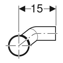 Geberit Silent db20 Abzweig 90 Grad für Apparateanschluss, links d 90mm, d1 56mm, di... GEBERIT-308051141 4025416144311 (Abb. 1)