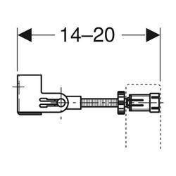 Geberit Duofix Wandanker Set für Einzelmontage, Ecklösung, 2 Stück... GEBERIT-111835001 4025416334255 (Abb. 1)
