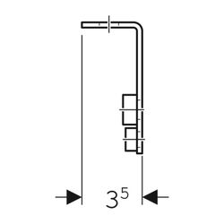 Geberit GIS Rohrhalter, 461098001... GEBERIT-461098001 4025416501169 (Abb. 1)