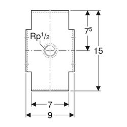 Geberit GIS Rohrhalter für Fixpunkt... GEBERIT-461099001 4025416501176 (Abb. 1)