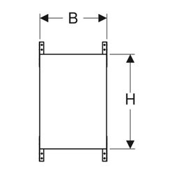 Geberit Duofix Montageplatte universell 35x50cm, für Trockenbau... GEBERIT-111859001 4025416334309 (Abb. 1)
