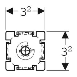 Geberit GIS Fußstütze für Wannenverkleidung... GEBERIT-461805001 4025416607342 (Abb. 1)