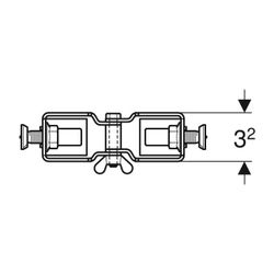 Geberit GIS Eckanschluss, 461804001... GEBERIT-461804001 4025416607656 (Abb. 1)