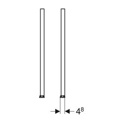 Geberit Duofix Set Fußverlängerungen für Fußbodenaufbau 20-40cm... GEBERIT-111848001 4025416511069 (Abb. 1)