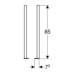 Geberit Duofix Set Fußverlängerungen für Fußbodenaufbau 20-40cm... GEBERIT-111848001 4025416511069 (Abb. 1)